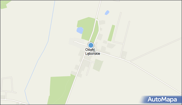 Osieki Lęborskie, Osieki Lęborskie, mapa Osieki Lęborskie