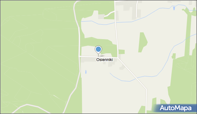 Osienniki, Osienniki, mapa Osienniki