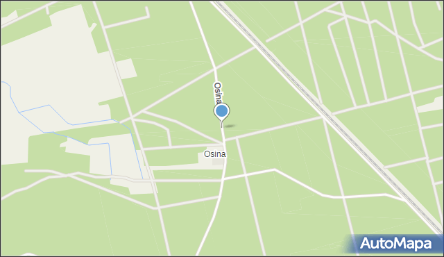 Osina gmina Wieleń, Osina, mapa Osina gmina Wieleń