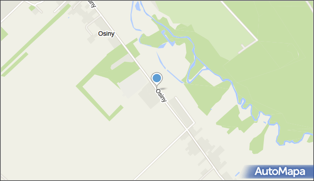 Osiny gmina Dmosin, Osiny, mapa Osiny gmina Dmosin