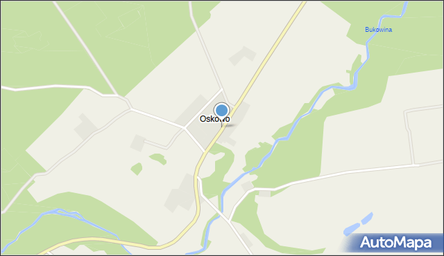 Oskowo, Oskowo, mapa Oskowo