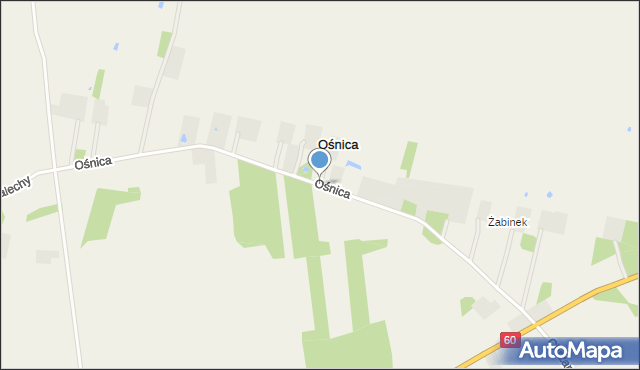 Ośnica, Ośnica, mapa Ośnica