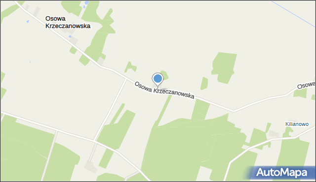 Osowa Krzeczanowska, Osowa Krzeczanowska, mapa Osowa Krzeczanowska