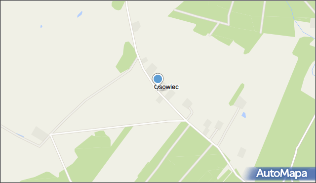 Osowiec gmina Zakrzewo, Osowiec, mapa Osowiec gmina Zakrzewo