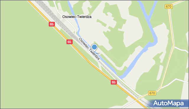 Osowiec-Twierdza, Osowiec-Twierdza, mapa Osowiec-Twierdza