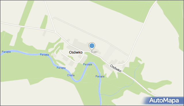 Osówko gmina Tychowo, Osówko, mapa Osówko gmina Tychowo