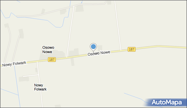 Osowo Nowe, Osowo Nowe, mapa Osowo Nowe