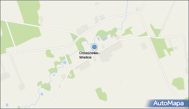 Ostaszewo Wielkie, Ostaszewo Wielkie, mapa Ostaszewo Wielkie