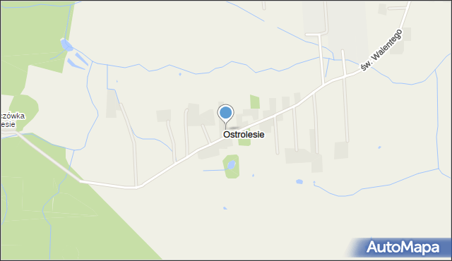 Ostrolesie, Ostrolesie, mapa Ostrolesie