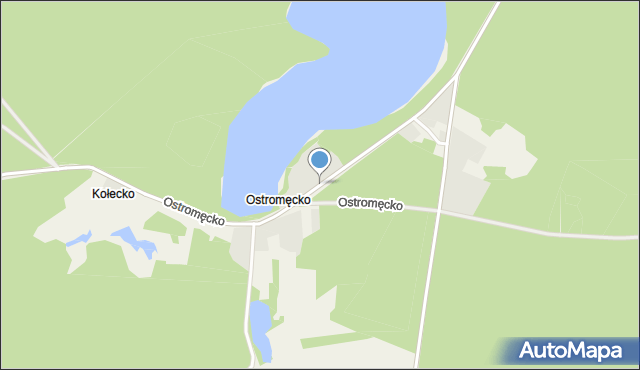 Ostromęcko, Ostromęcko, mapa Ostromęcko