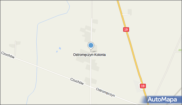 Ostromęczyn-Kolonia, Ostromęczyn-Kolonia, mapa Ostromęczyn-Kolonia