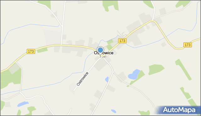 Ostrowice gmina Drawsko Pomorskie, Ostrowice, mapa Ostrowice gmina Drawsko Pomorskie