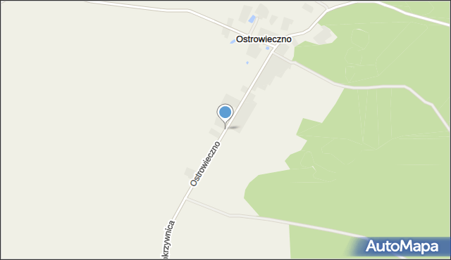 Ostrowieczno, Ostrowieczno, mapa Ostrowieczno