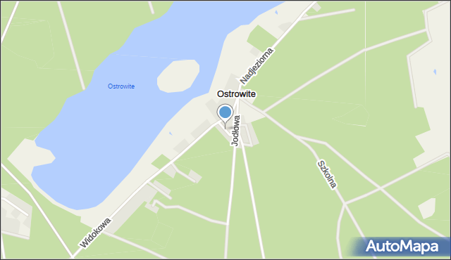 Ostrowite gmina Czersk, Osiedle Słoneczne, mapa Ostrowite gmina Czersk