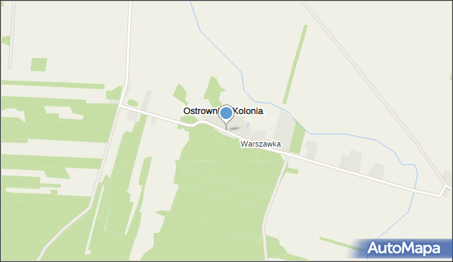 Ostrownica-Kolonia, Ostrownica-Kolonia, mapa Ostrownica-Kolonia