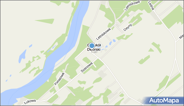 Ostrykół Dworski, Ostrykół Dworski, mapa Ostrykół Dworski