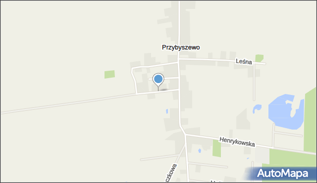 Przybyszewo gmina Święciechowa, Osiedlowa, mapa Przybyszewo gmina Święciechowa