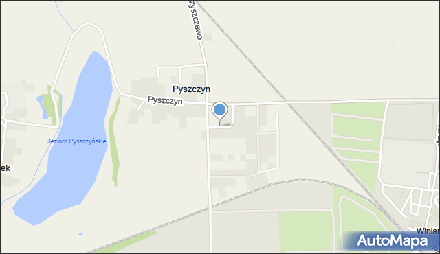 Pyszczyn gmina Gniezno, Osiedle Szkolne, mapa Pyszczyn gmina Gniezno