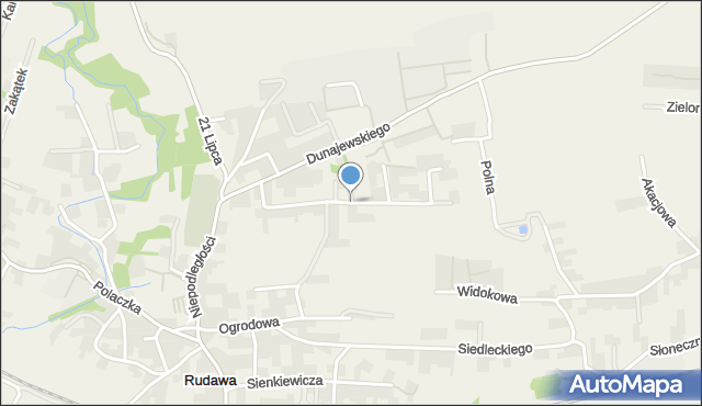 Rudawa gmina Zabierzów, Osiedlowa, mapa Rudawa gmina Zabierzów