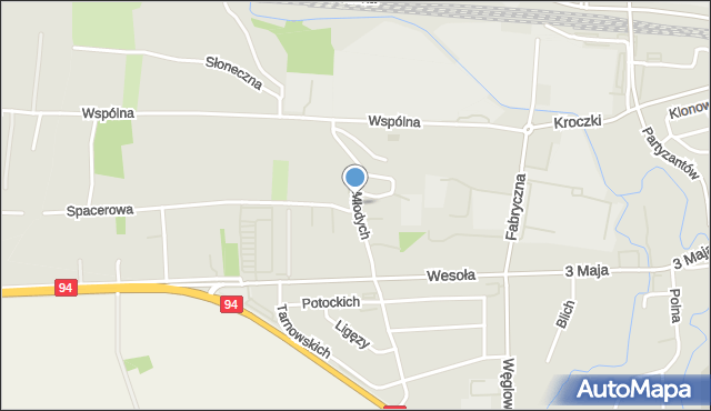 Sędziszów Małopolski, Osiedle Młodych, mapa Sędziszów Małopolski