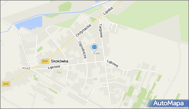 Skokówka, Osiedlowa, mapa Skokówka