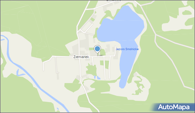Smolniki gmina Lubichowo, Osiedle przy Rzece, mapa Smolniki gmina Lubichowo