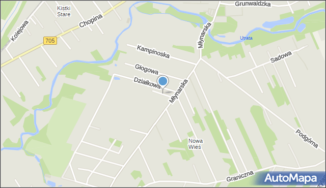 Sochaczew, Ostrzeszewska, mapa Sochaczew