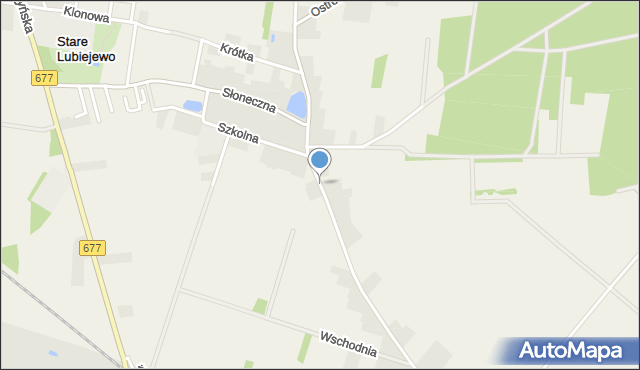 Stare Lubiejewo, Ostrowska, mapa Stare Lubiejewo