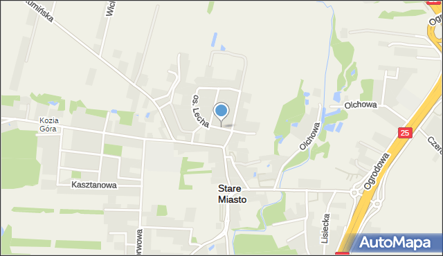 Stare Miasto powiat koniński, Osiedle Lecha, mapa Stare Miasto powiat koniński