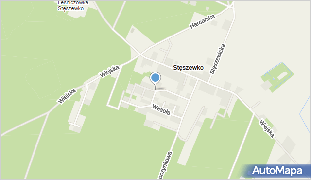 Stęszewko, Osiedle Słoneczne, mapa Stęszewko