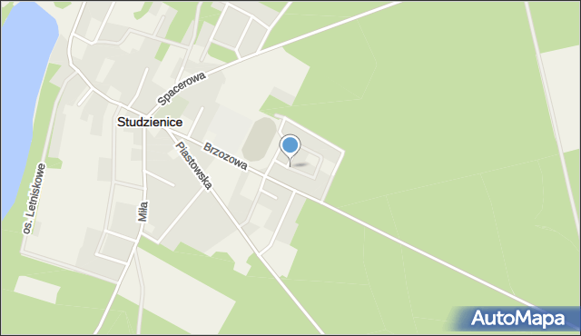 Studzienice powiat bytowski, Osiedle Leśne, mapa Studzienice powiat bytowski