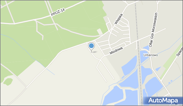 Studzieniec gmina Chodzież, Osiedle Przylesie, mapa Studzieniec gmina Chodzież