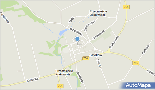 Szydłów powiat staszowski, Osiedle Króla Władysława Łokietka, mapa Szydłów powiat staszowski