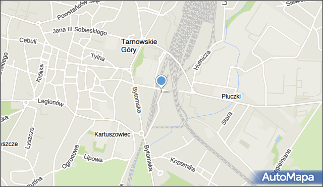 Tarnowskie Góry, Oświęcimska, mapa Tarnowskie Góry