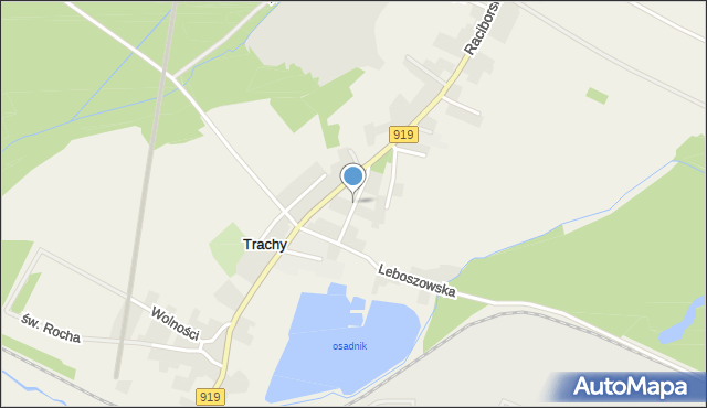 Trachy, Osiedlowa, mapa Trachy