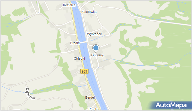 Tylmanowa, Osiedle Górzany, mapa Tylmanowa