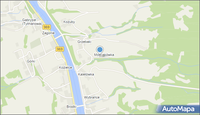 Tylmanowa, Osiedle Marciakówka, mapa Tylmanowa