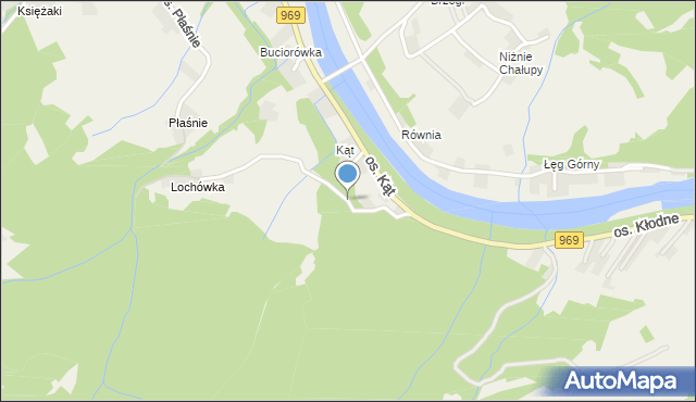 Tylmanowa, Osiedle Obłaz Górny, mapa Tylmanowa