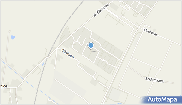 Warzymice, Osiedle Bursztynowe, mapa Warzymice