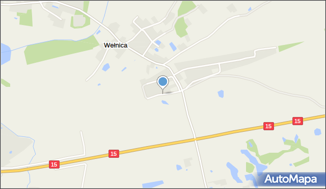 Wełnica gmina Gniezno, Osiedle Łąkowe, mapa Wełnica gmina Gniezno