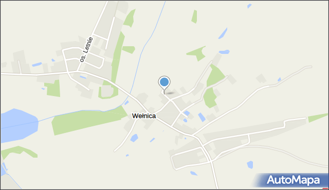 Wełnica gmina Gniezno, Osiedle Pogodne, mapa Wełnica gmina Gniezno