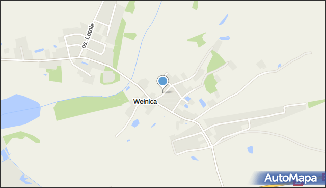 Wełnica gmina Gniezno, Osiedle Strumykowe, mapa Wełnica gmina Gniezno