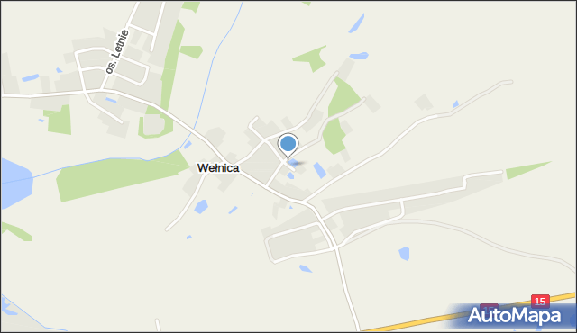 Wełnica gmina Gniezno, Osiedle W Dolinie, mapa Wełnica gmina Gniezno