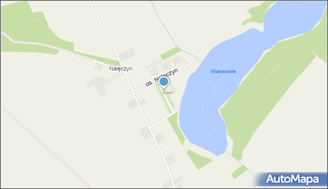 Wiatrowo gmina Wągrowiec, Osiedle Nałęczyn, mapa Wiatrowo gmina Wągrowiec