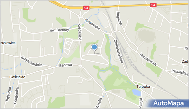 Wieliczka, Osiedle Przyszłość, mapa Wieliczka