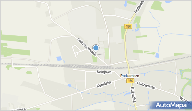 Wieruszów, Ostrzeszowska, mapa Wieruszów