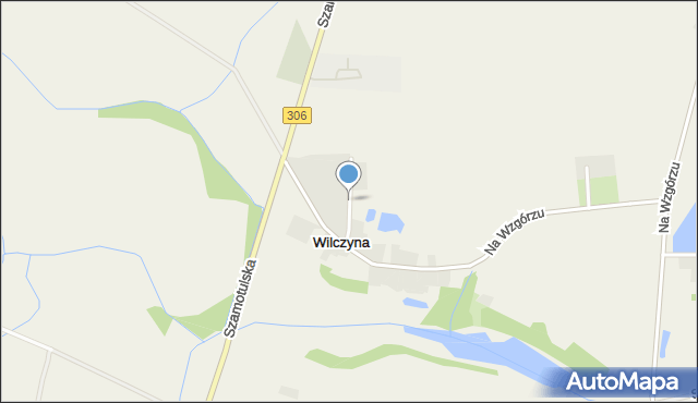 Wilczyna, Osiedle Spółdzielców, mapa Wilczyna