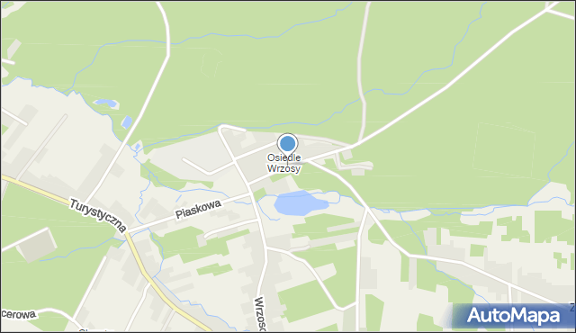 Zagnańsk, Osiedle Wrzosy, mapa Zagnańsk