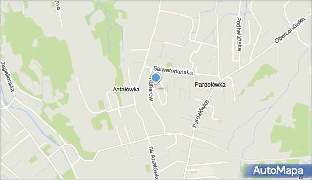 Zakopane, Osiedle Pardałówka, mapa Zakopanego