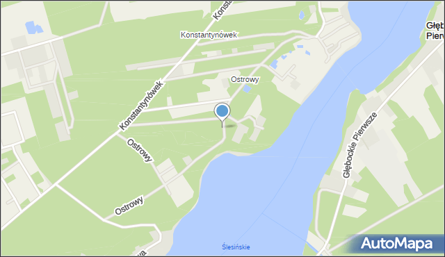 Żółwieniec, Ostrowy, mapa Żółwieniec